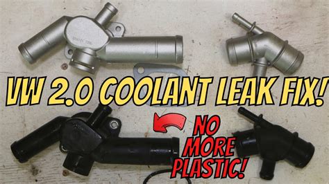 volkswagen 2.0 metal outlet housing|VW MK4 2.0 Coolant Temp Sensor Housing Replacement .